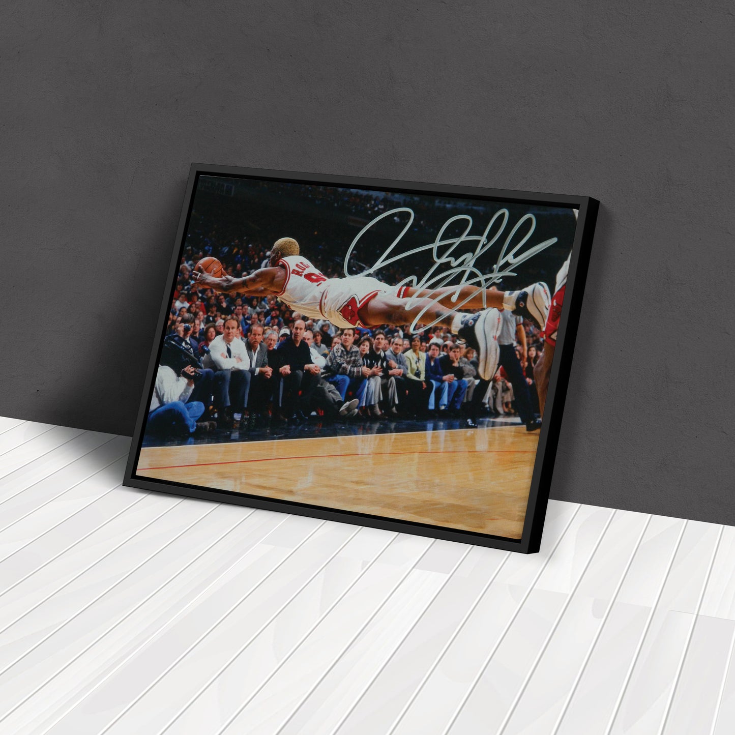 Dennis Rodman Chicago Bulls Canvas Wall Art – NBA Basketball Legend Art