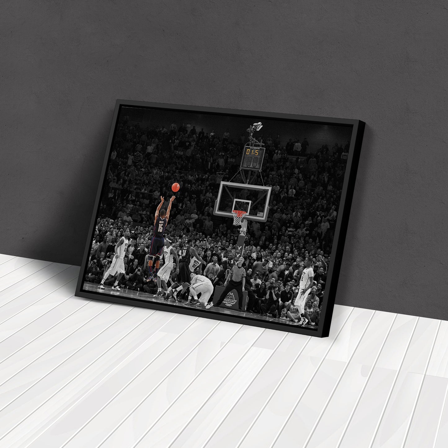 Kemba Walker Buzzer-Beater vs Pitt Canvas Wall Art Decor - NCAA Basketball Icon Art