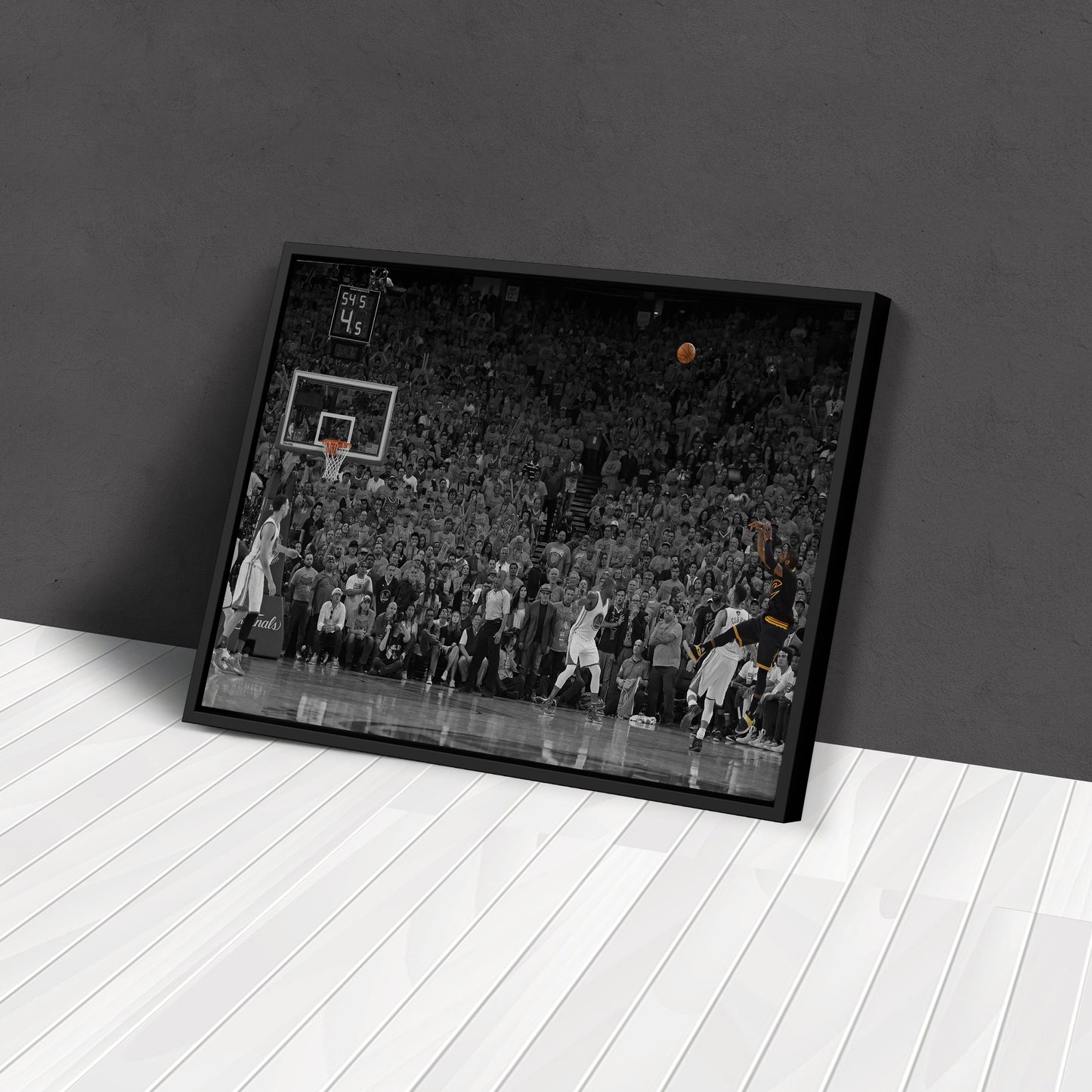 Kyrie Irving Game Winner vs Warriors Canvas Wall Art Decor - NBA Playoff Moment Art
