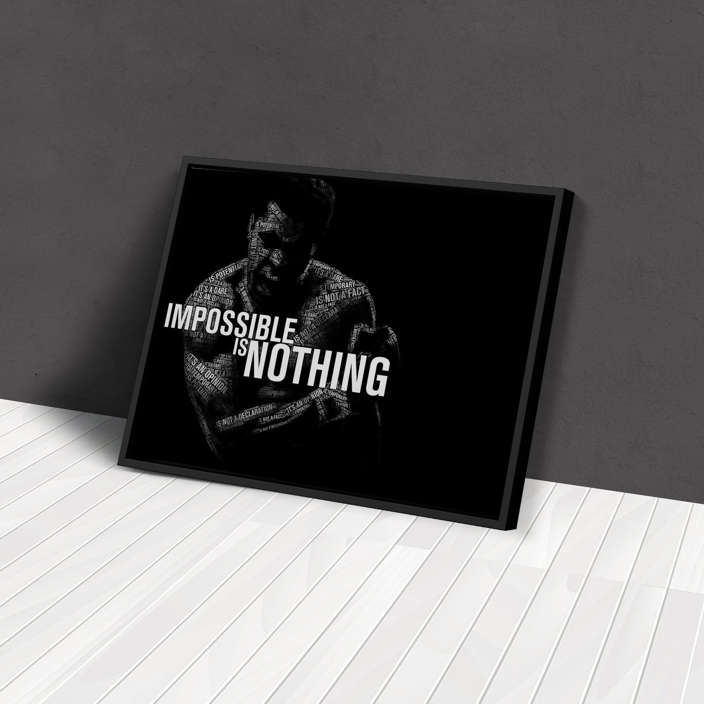 Muhammad Ali Boxing Quote Canvas Art – Iconic Fighter Decor