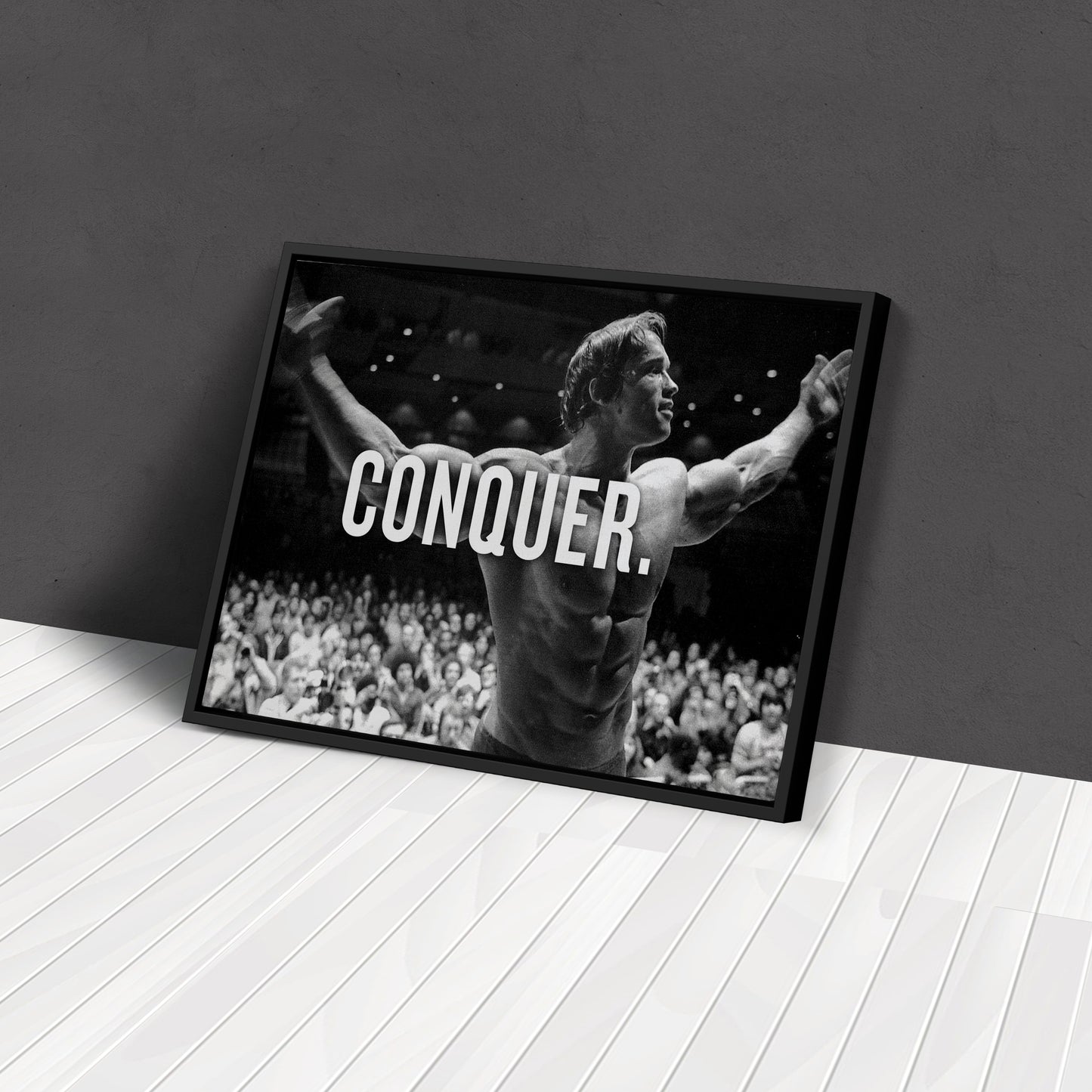 Arnold Schwarzenegger Bodybuilding Canvas Print – Wall Art for Man Cave & Home Decor