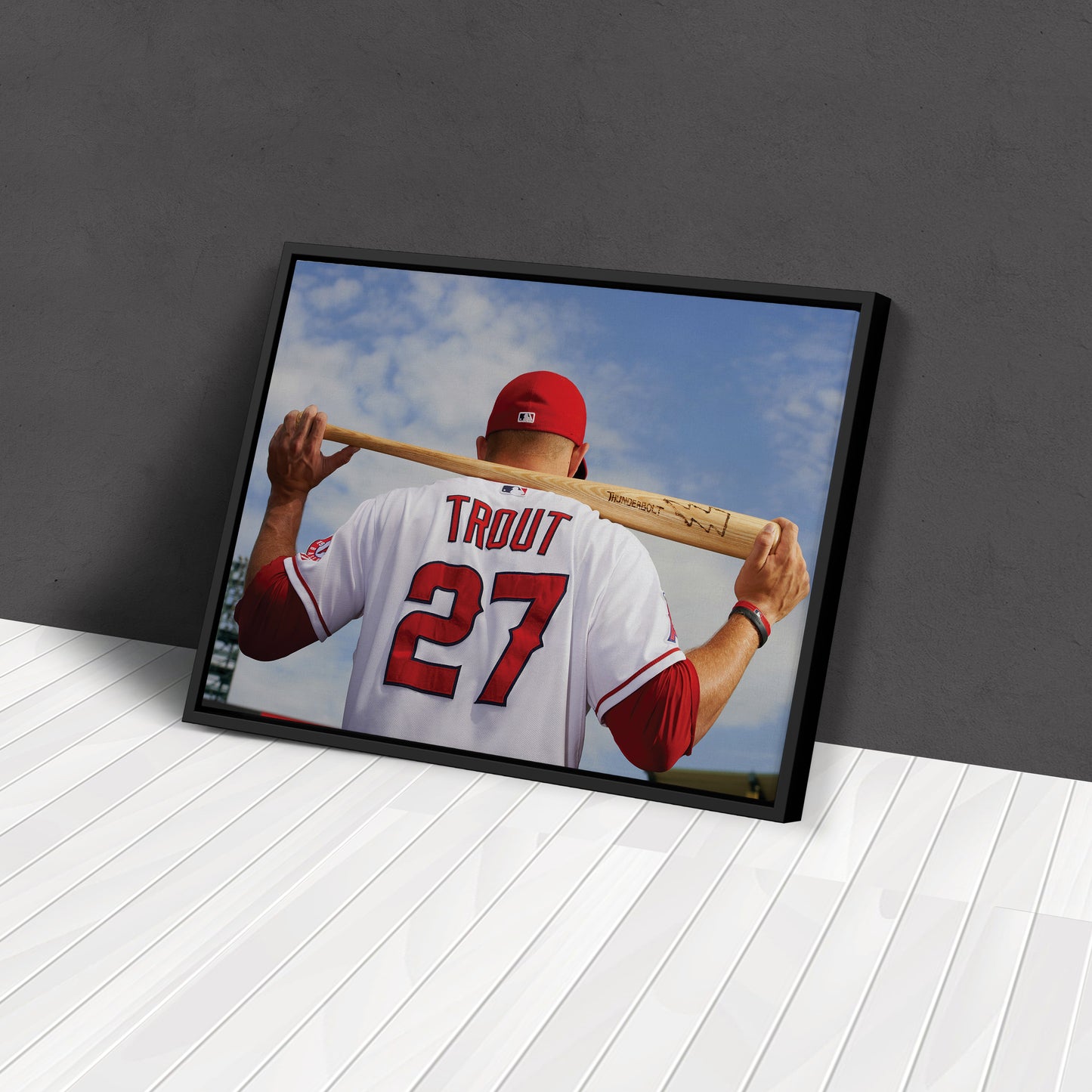 Mike Trout - Los Angeles Angels Canvas Wall Art Decor
