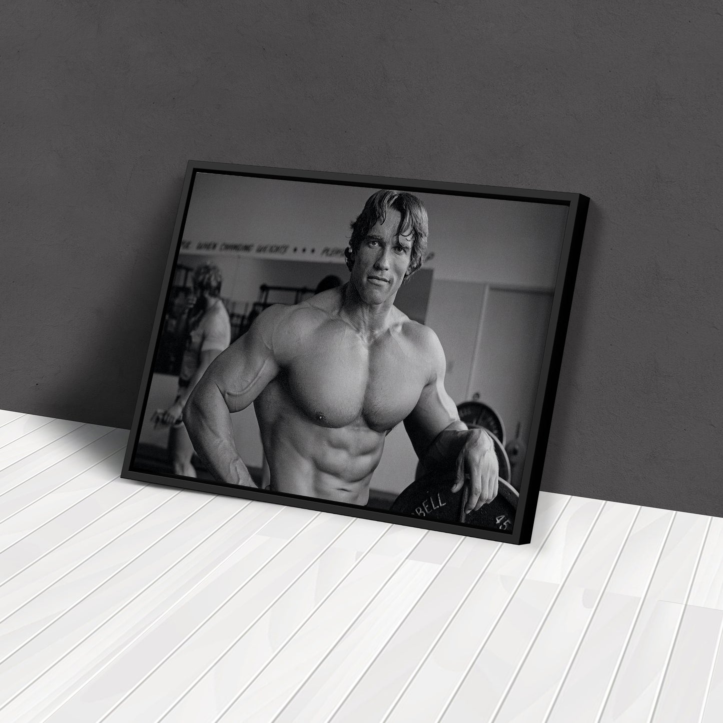 Arnold Schwarzenegger Poster Bodybuilding Canvas Wall Art Home Decor Framed Art