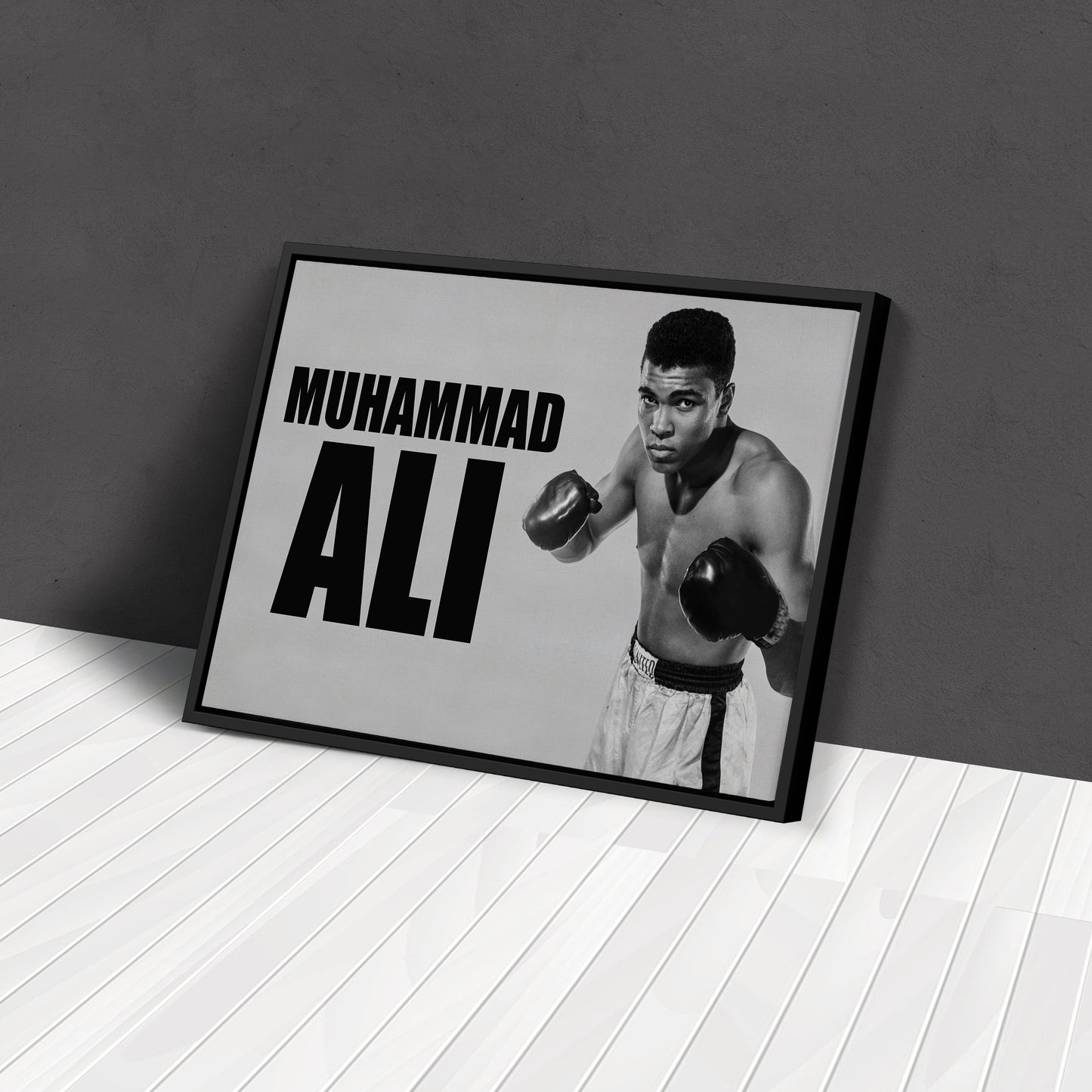 Muhammad Ali Young Canvas Wall Art – Boxing Legend Early Years Decor