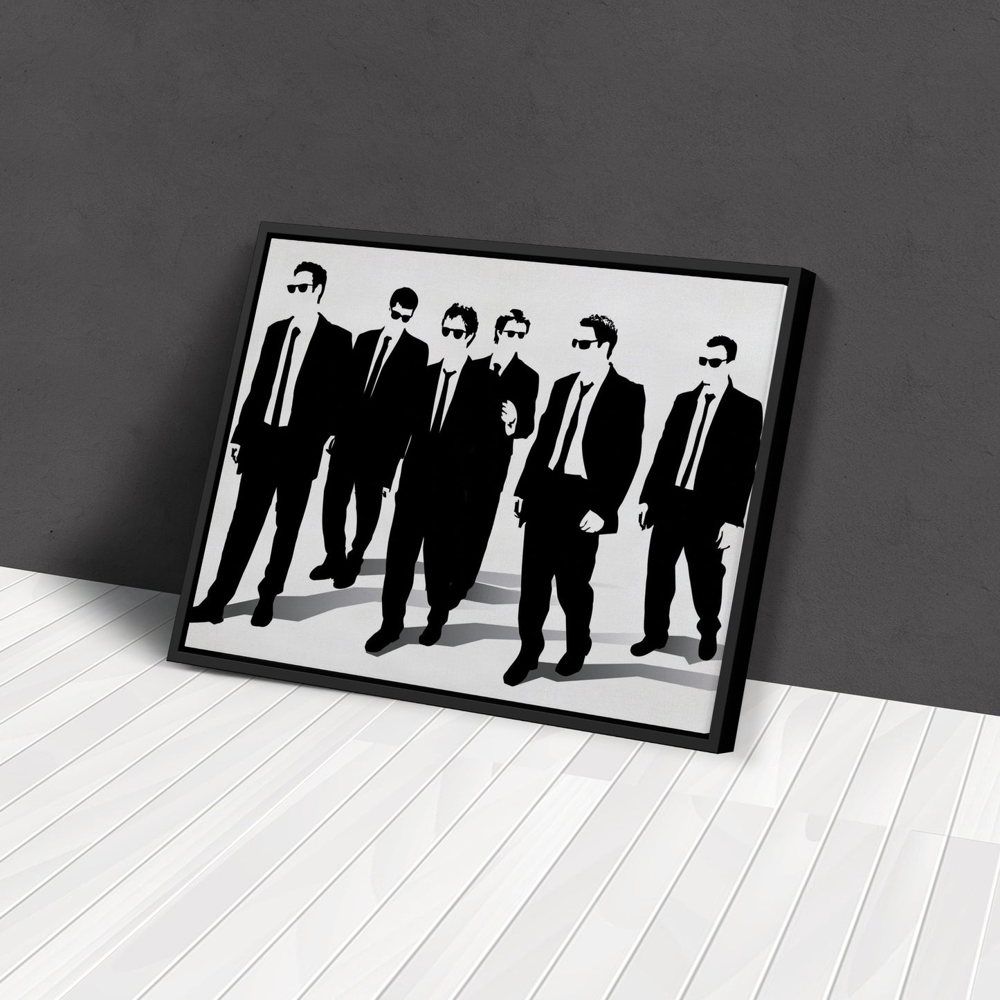Reservoir Dogs Illustration Canvas Art – Cult Movie Icon Decor
