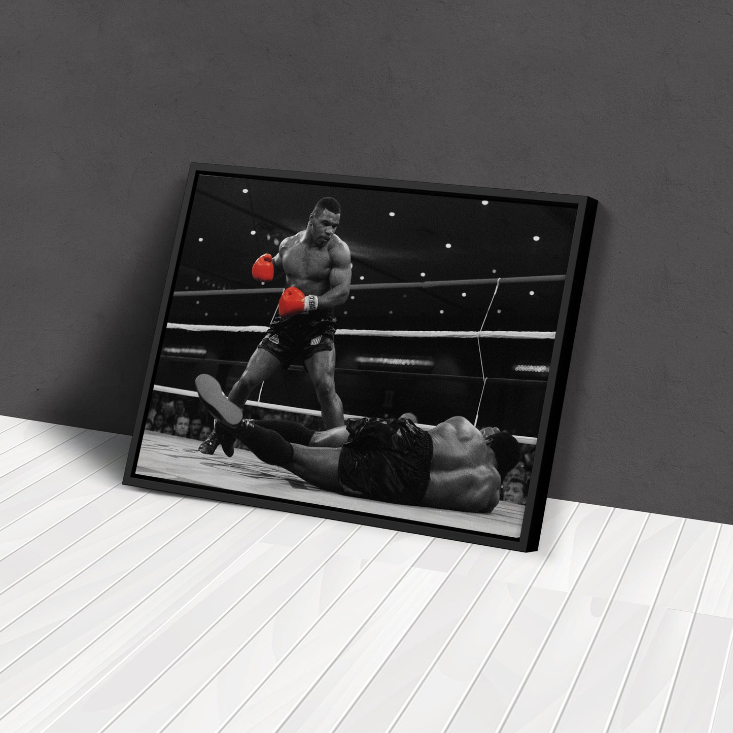 Mike Tyson Boxing Canvas Art – Poster Framed Wall Decor