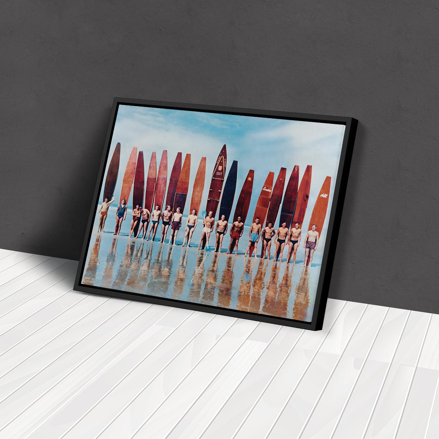 Evolution of Surfboard - Vintage Canvas Wall Art Decor for Surf Lovers