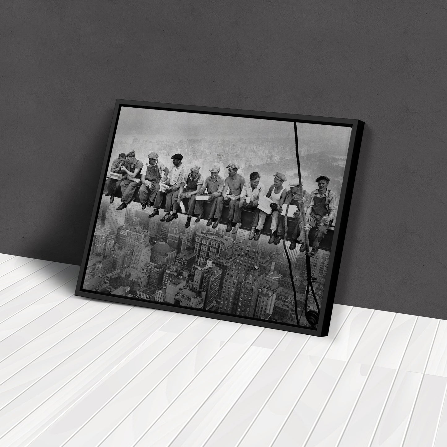 Lunch atop a Skyscraper New York Canvas Wall Art – Iconic Worker Print