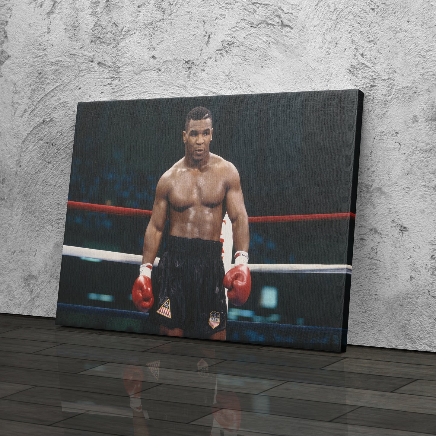 Mike Tyson Standing Poster – Iron Mike Boxing Canvas Art Wall Decor