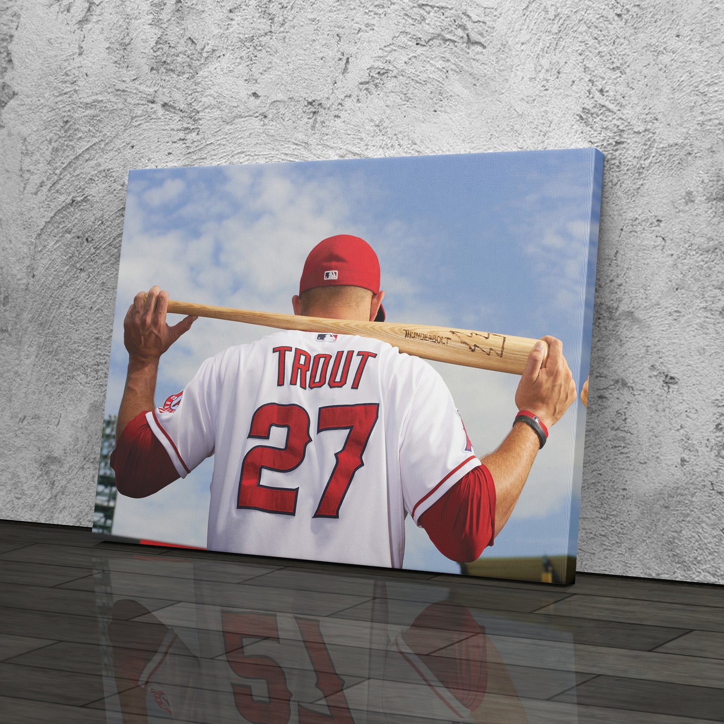 Mike Trout - Los Angeles Angels Canvas Wall Art Decor