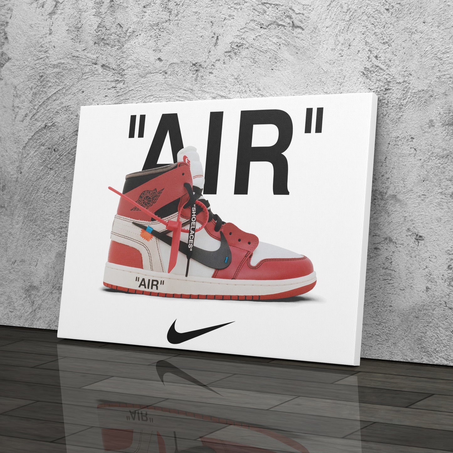Off-White Jordan Canvas Wall Art - Sneaker Culture Home Decor Poster