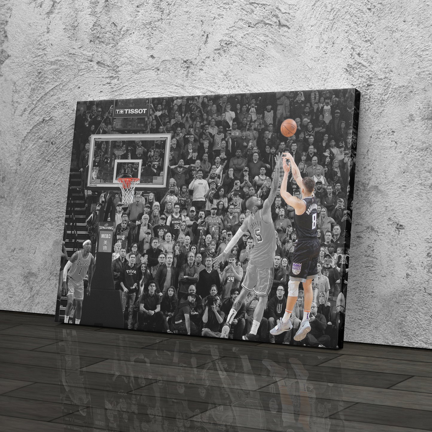 Bogdan Bogdanovic Buzzer Beater vs Lakers Canvas Wall Art Decor - NBA Highlight Art