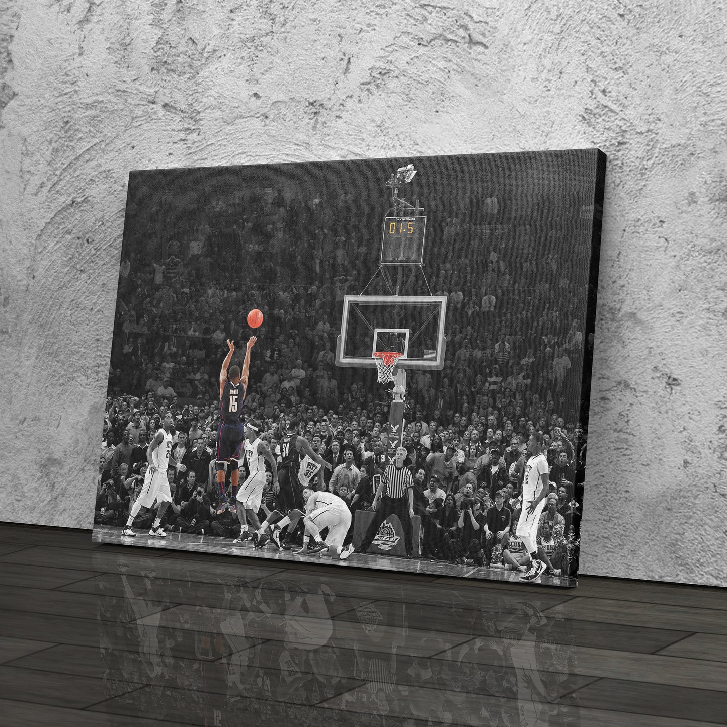 Kemba Walker Buzzer-Beater vs Pitt Canvas Wall Art Decor - NCAA Basketball Icon Art