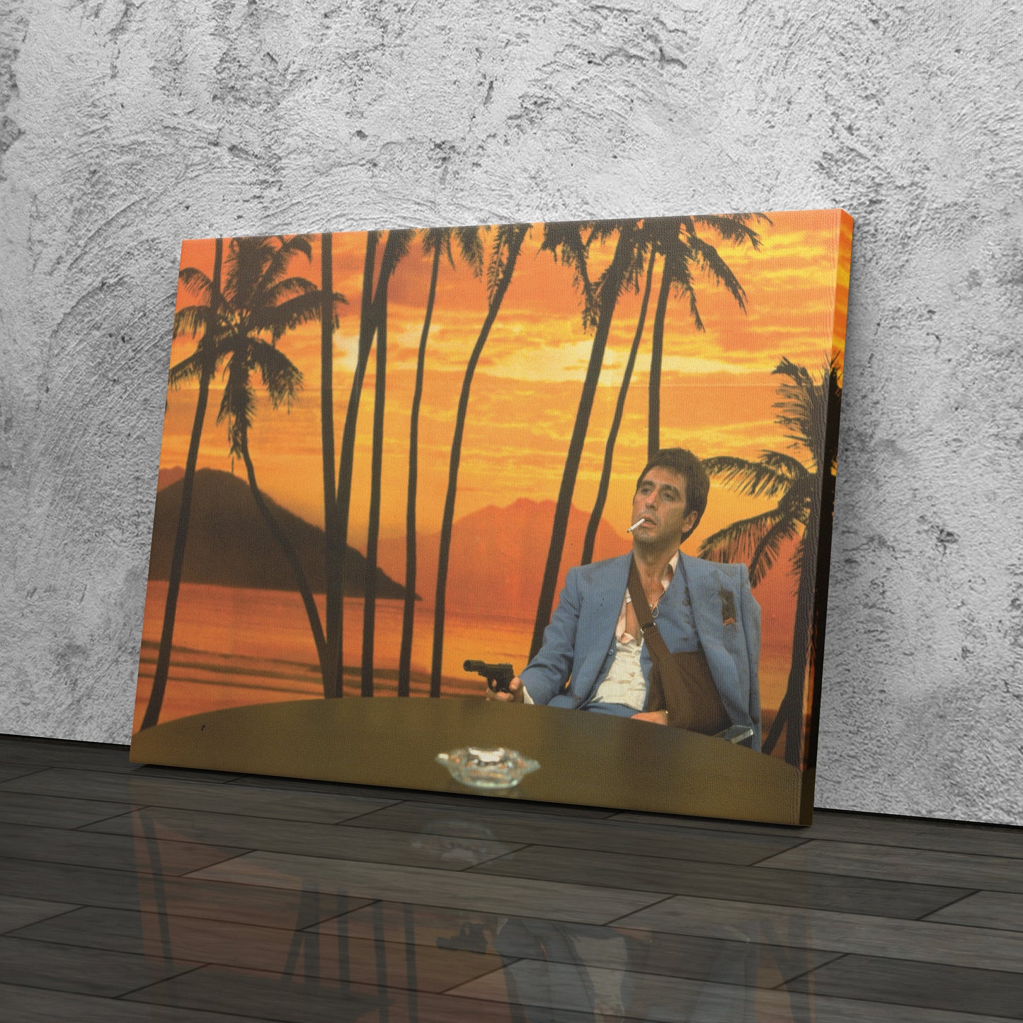 Scarface Al Pacino Art Effect Canvas Wall Art – Iconic Movie Moment Decor
