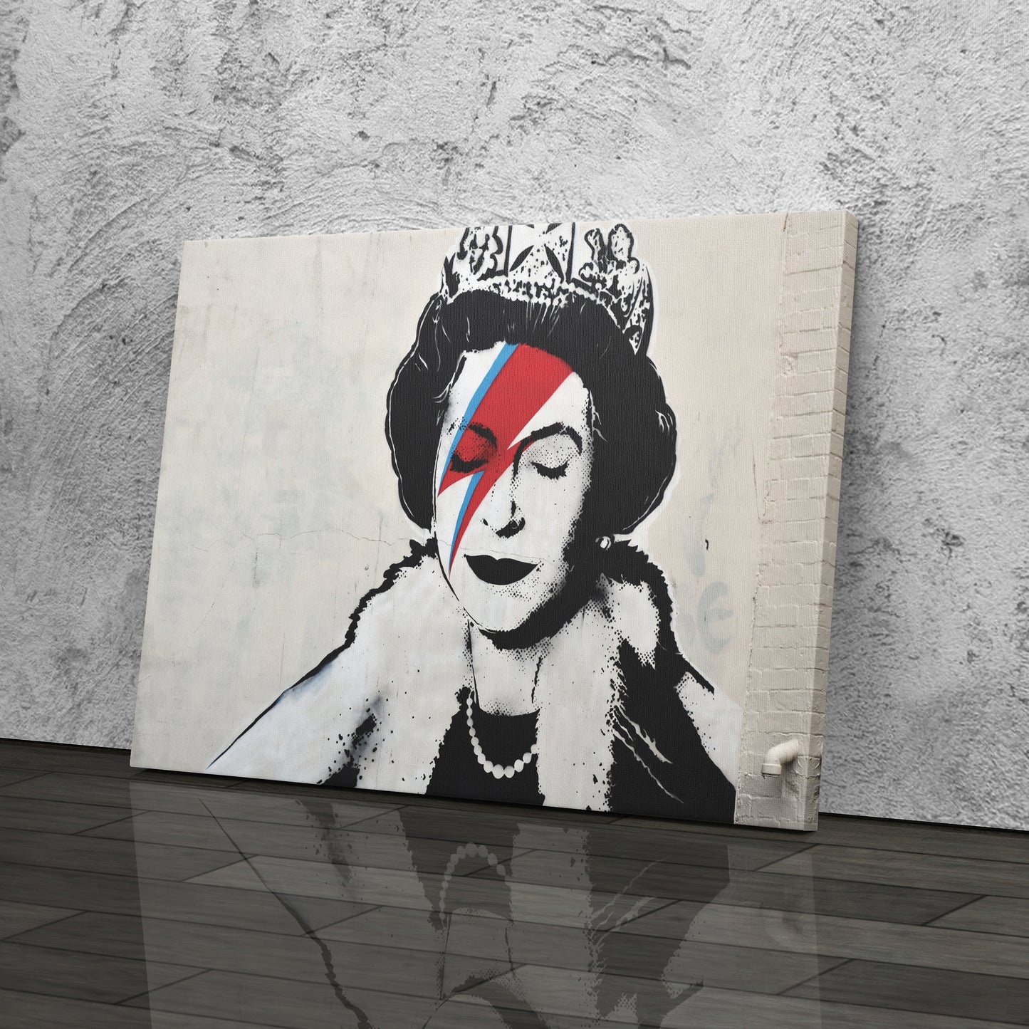 Banksy 'Queen' Canvas Print - Framed Wall Art