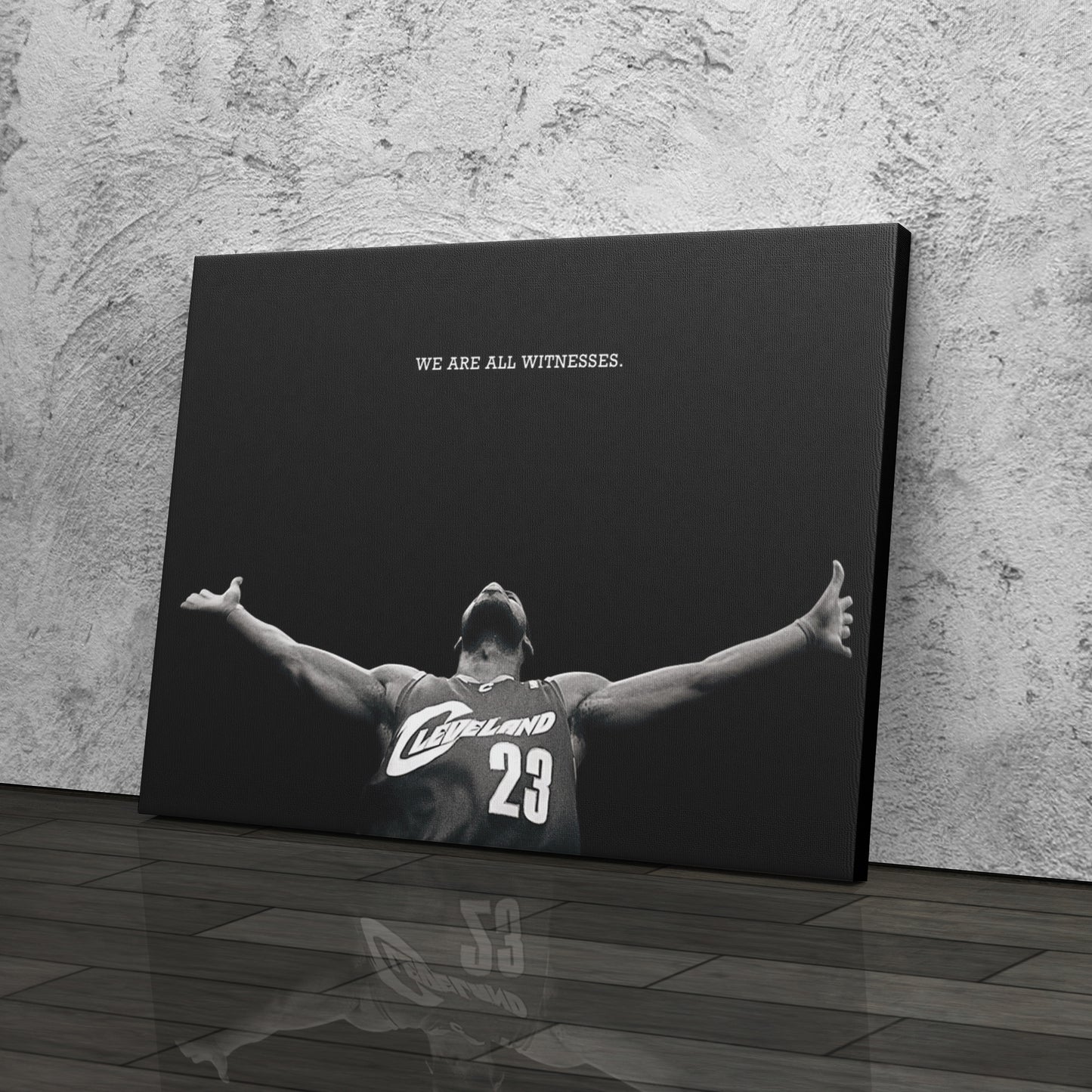 LeBron James We Are All Witness Canvas Wall Art – NBA Legend Tribute