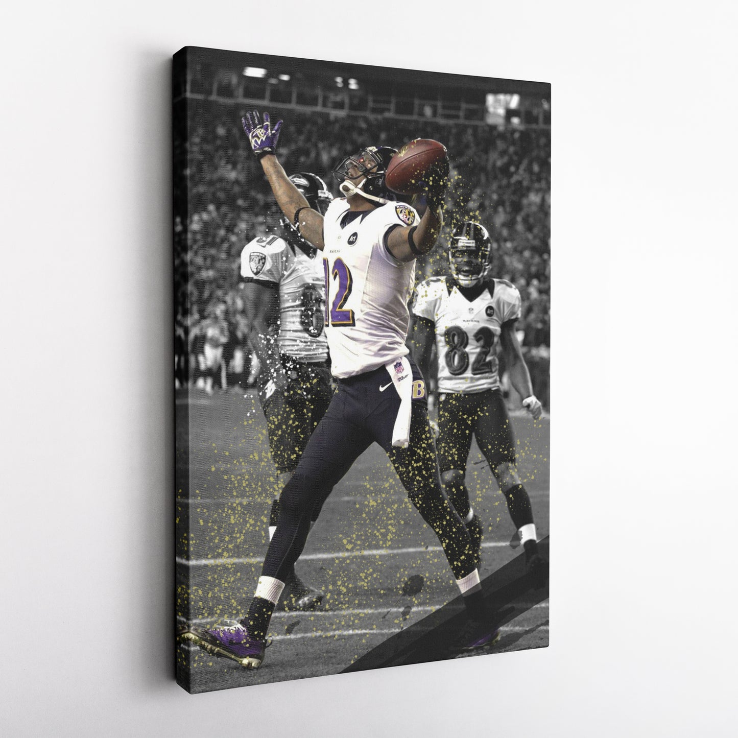 The Mile High Miracle Canvas Art - NFL Ravens vs. Broncos Wall Decor