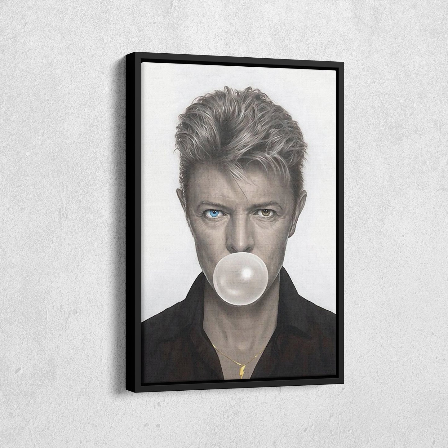 David Bowie Chewing Gum Canvas Wall Art – Music Icon Wall Decor