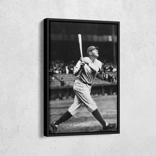 Babe Ruth Classic Baseball Vintage Canvas Wall Art Decor - Timeless Sports Art