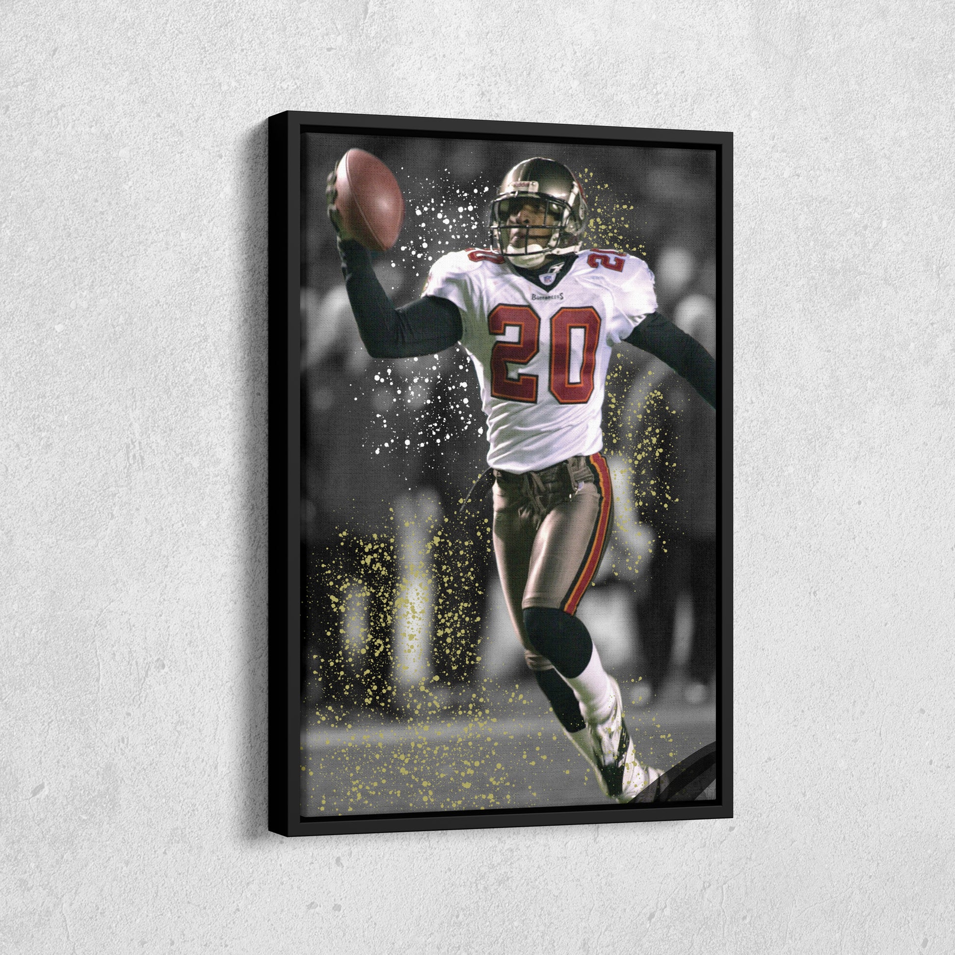 Barber’s Pick-6 Tampa Bay Buccaneers Canvas Wall Art Decor - NFL Game Moment