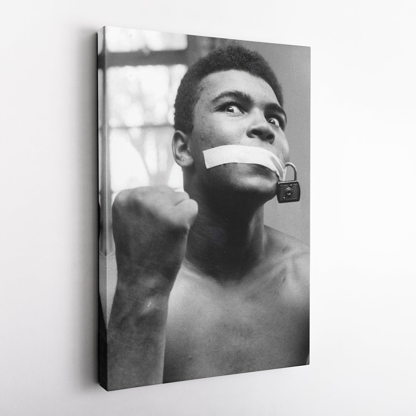 Muhammad Ali Boxing Silent Canvas Art – Legendary Fighter Decor