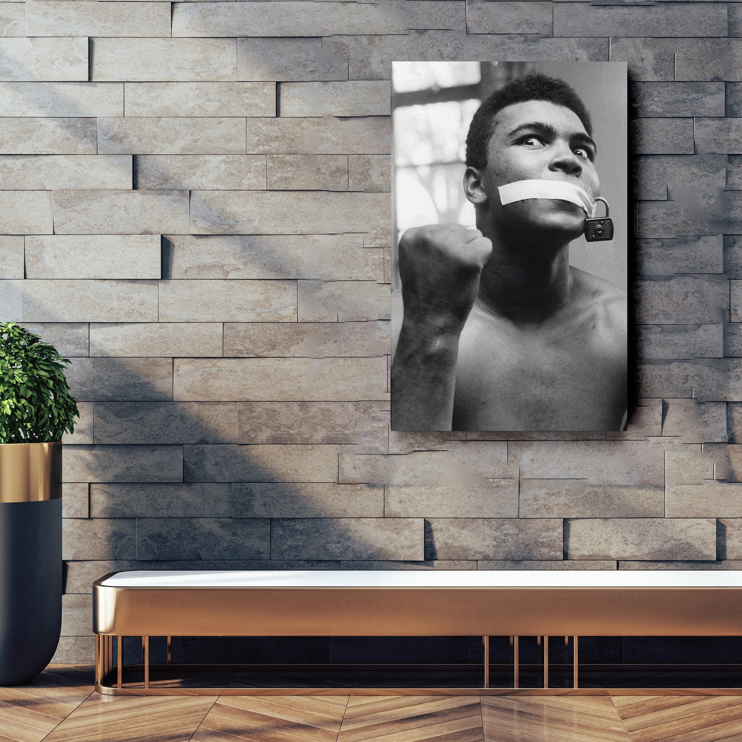 Muhammad Ali Boxing Silent Canvas Art – Legendary Fighter Decor