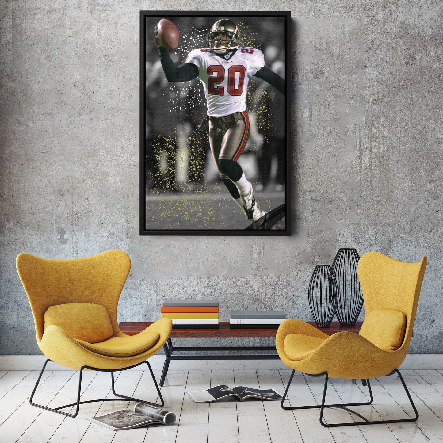 Barber’s Pick-6 Tampa Bay Buccaneers Canvas Wall Art Decor - NFL Game Moment