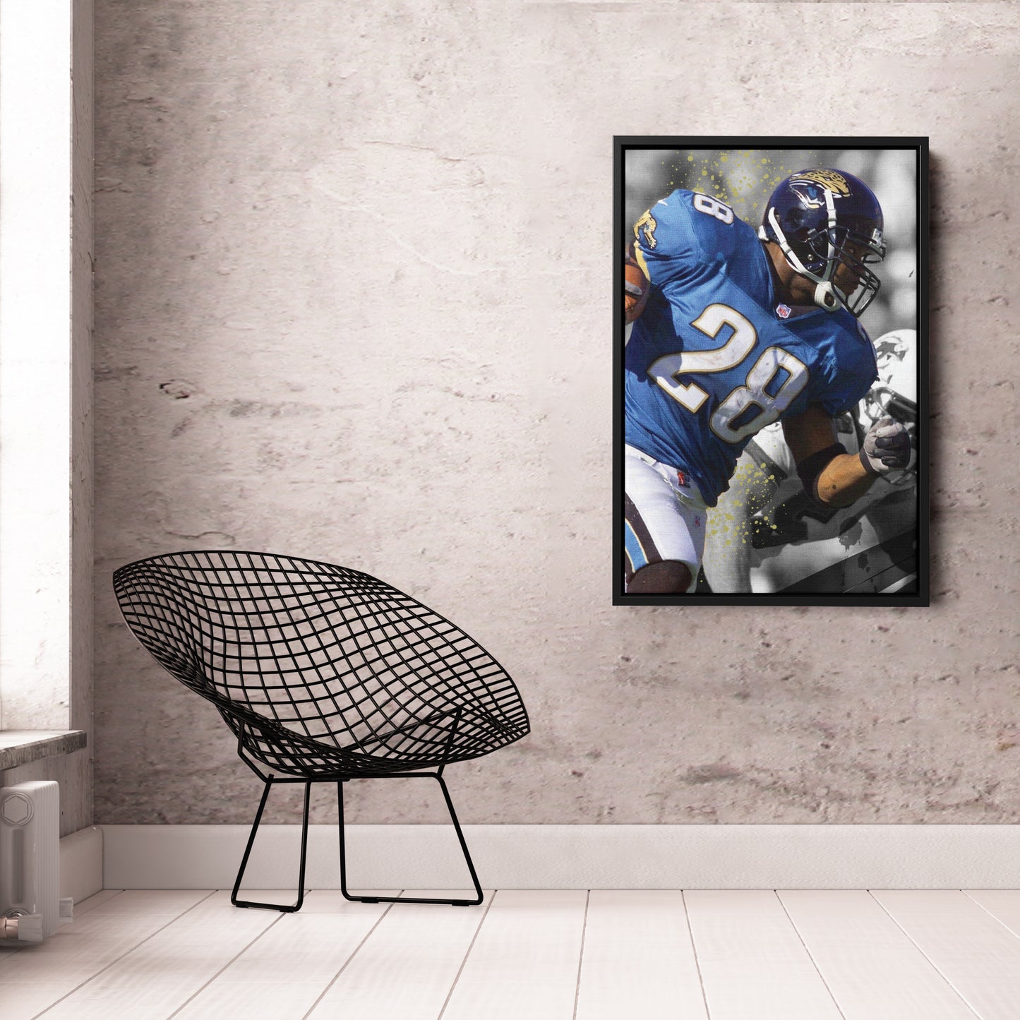 Taylor's 90-Yard Touchdown Jaguars Canvas Art - NFL Wall Decor Print