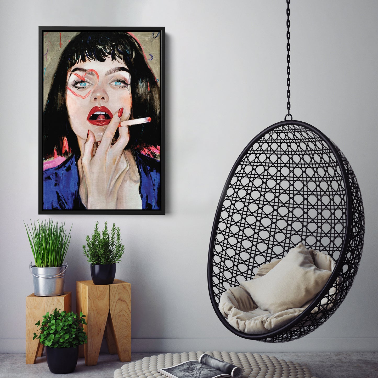 Fantasy Woman - Acrylic & Oil Painting Canvas Wall Art Decor