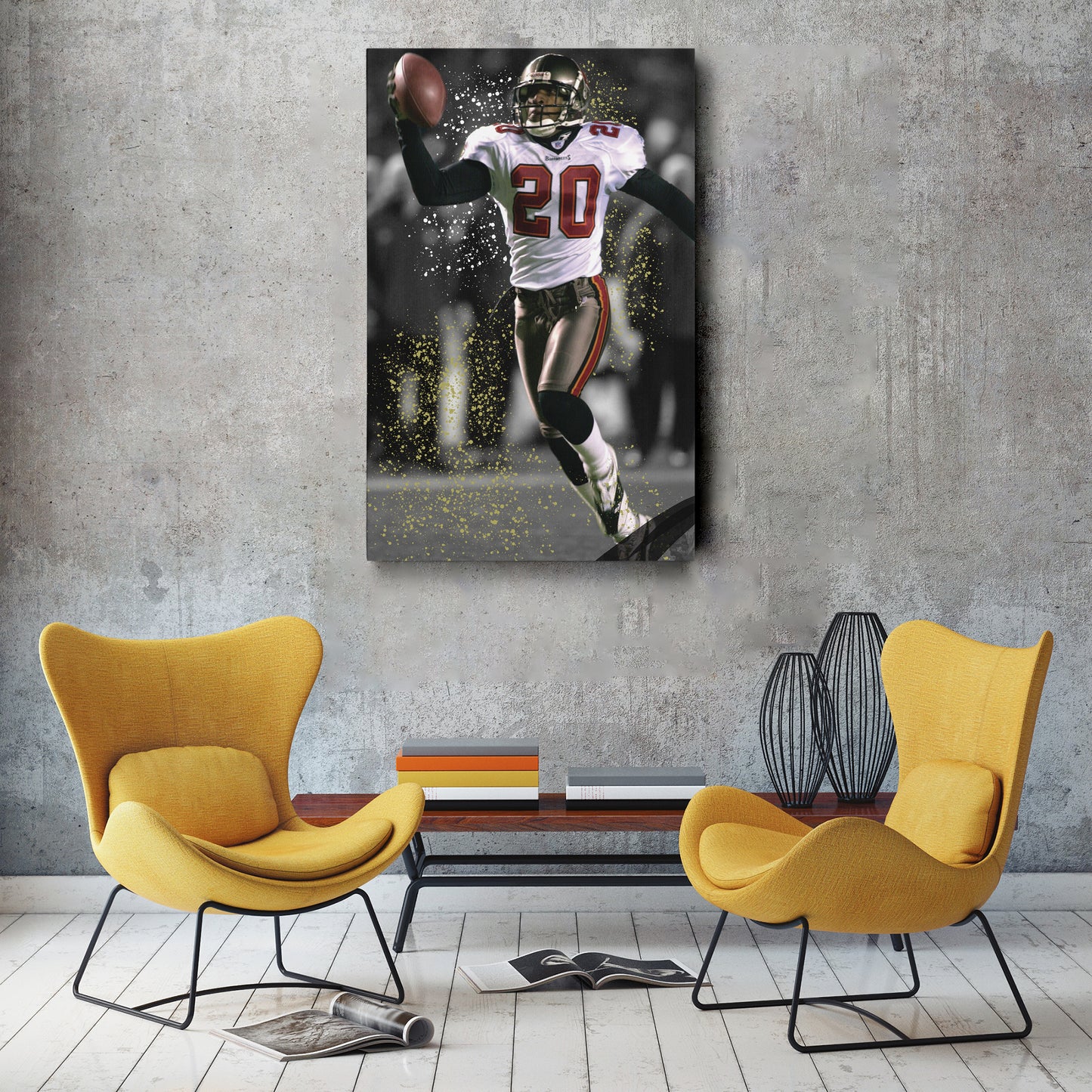 Barber’s Pick-6 Tampa Bay Buccaneers Canvas Wall Art Decor - NFL Game Moment