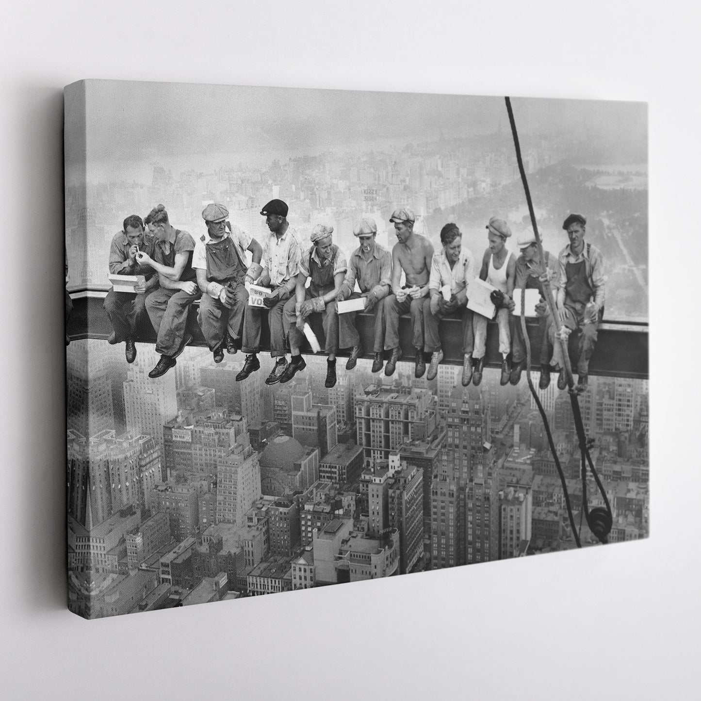 Lunch atop a Skyscraper New York Canvas Wall Art – Iconic Worker Print