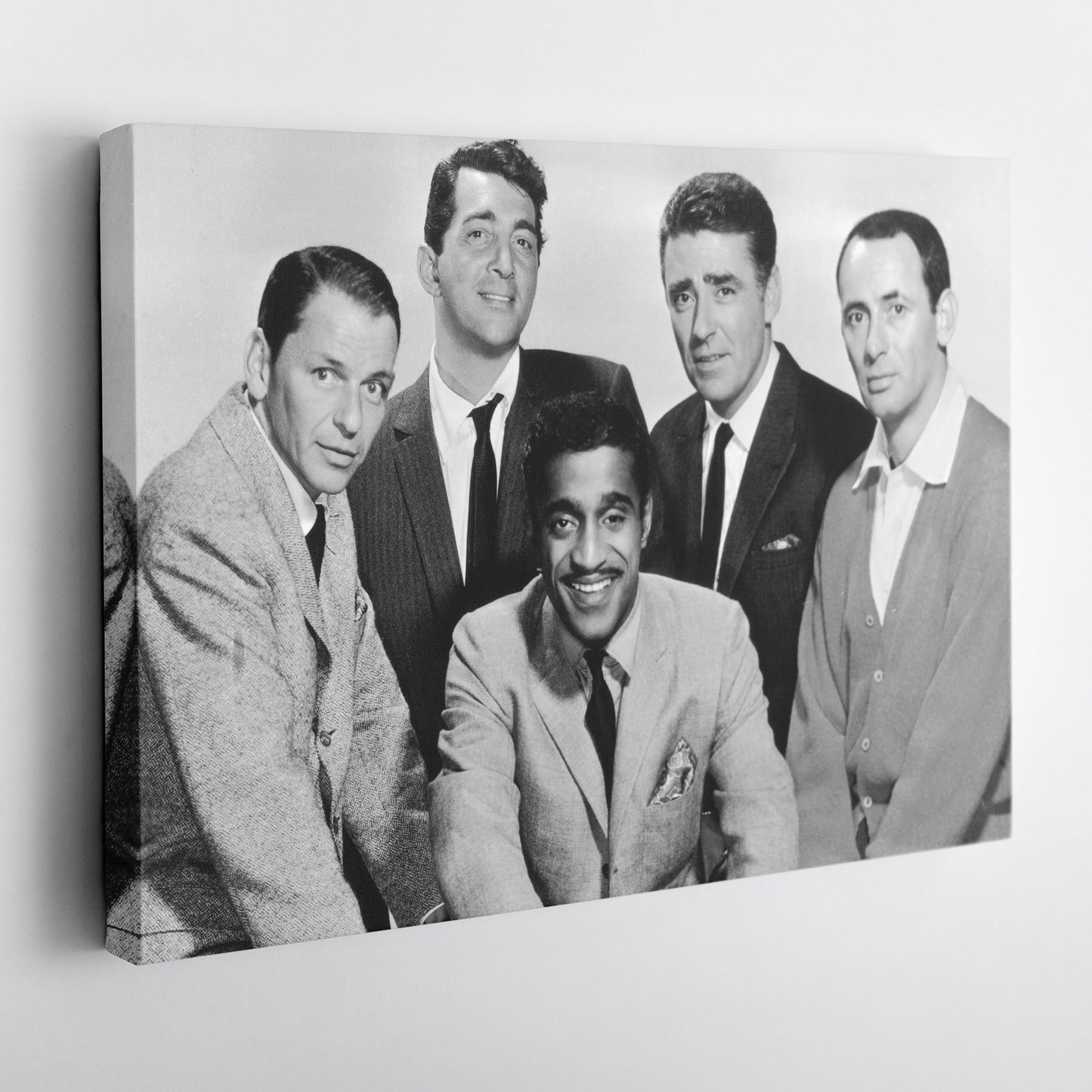 Rat Pack Black and White Canvas Art – Hollywood Legends Decor