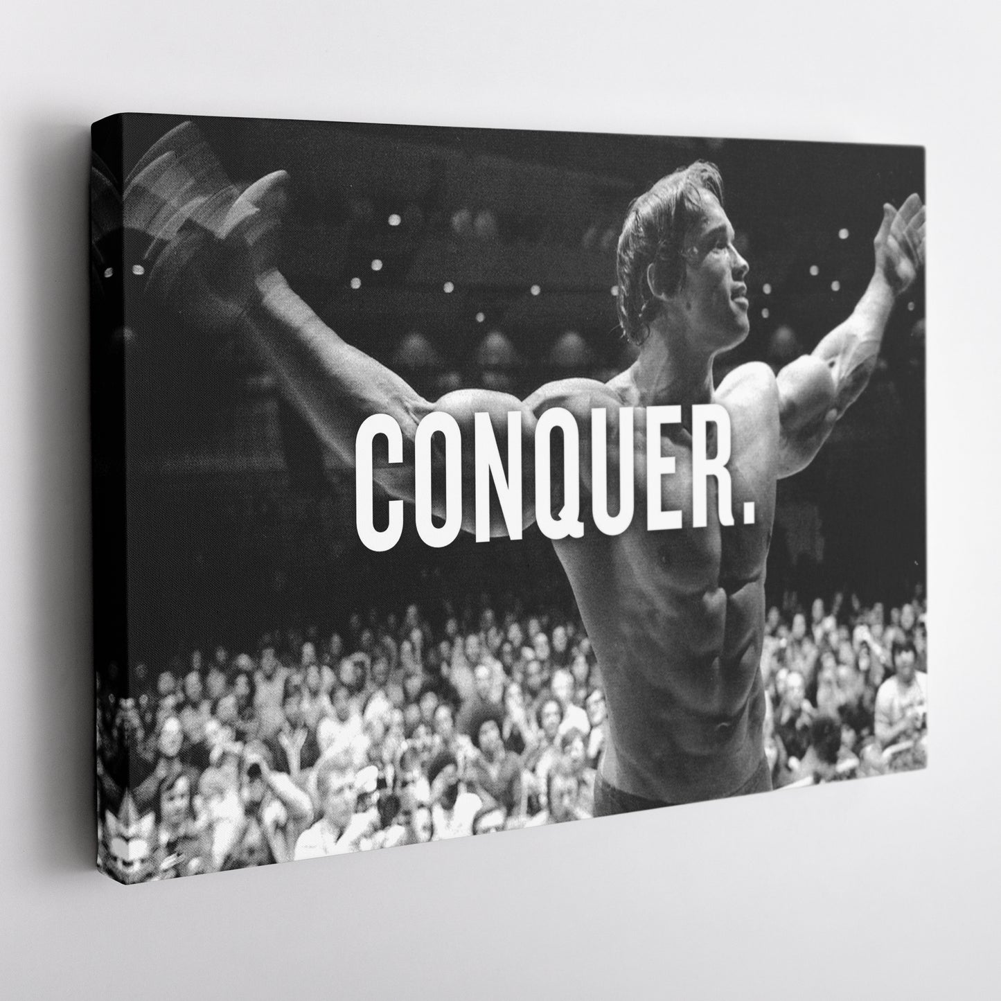 Arnold Schwarzenegger Bodybuilding Canvas Print – Wall Art for Man Cave & Home Decor