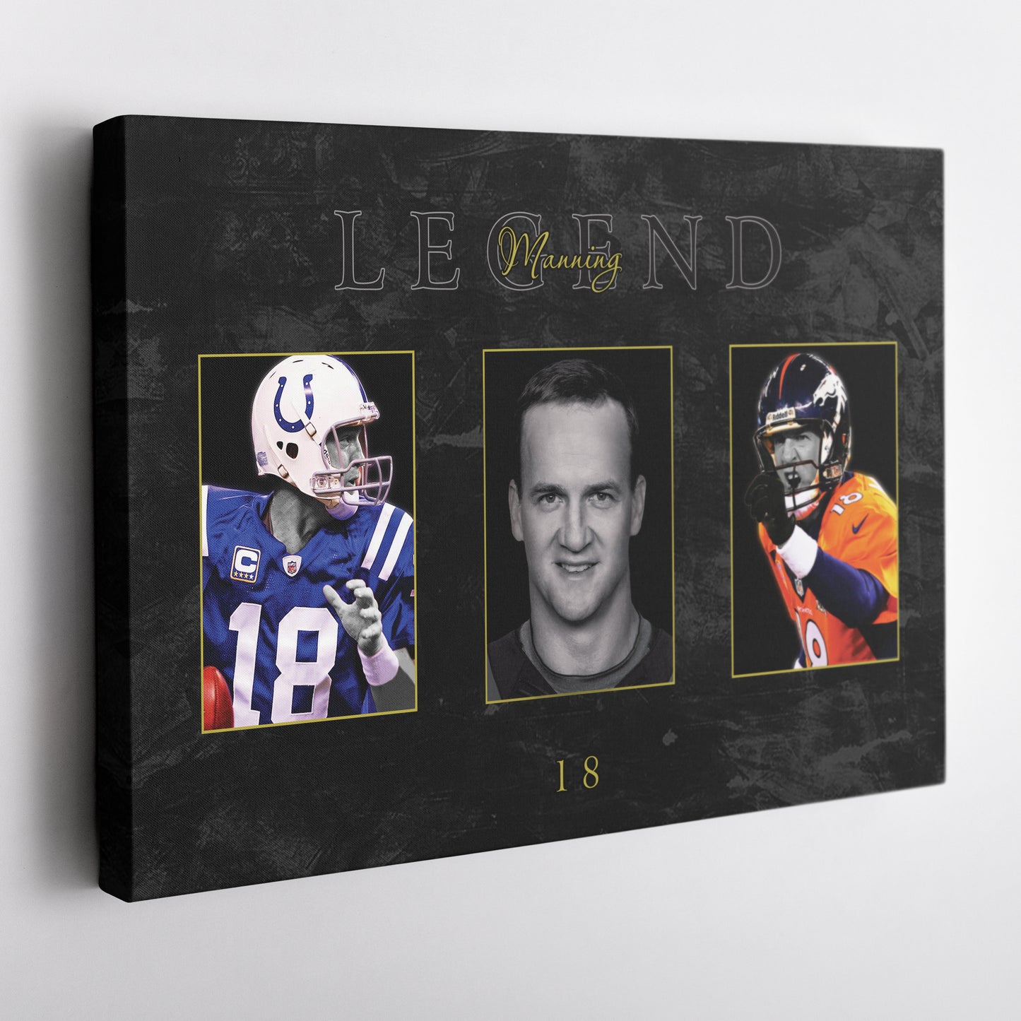 Peyton Manning NFL Canvas Wall Art – Football Legend Decor