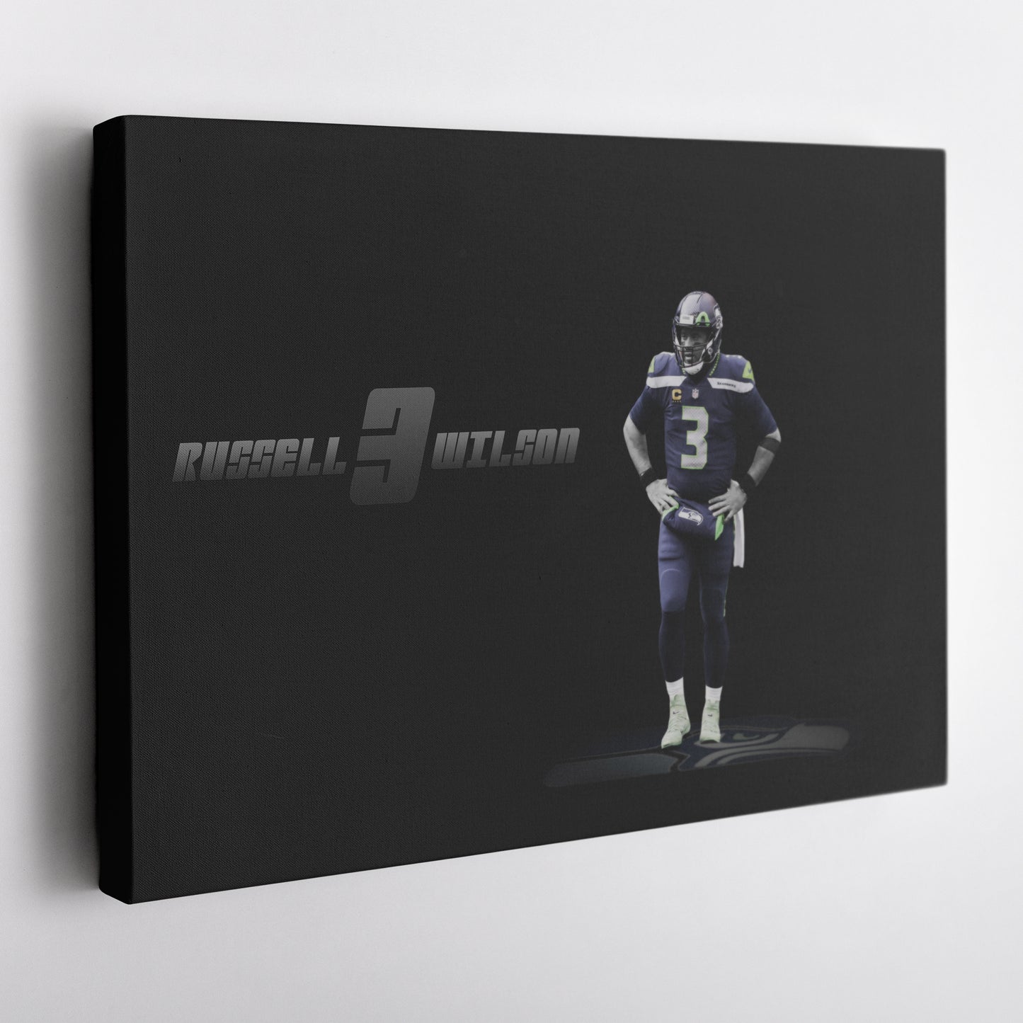 Russell Wilson NFL Canvas Wall Art – Seattle Seahawks Quarterback Decor