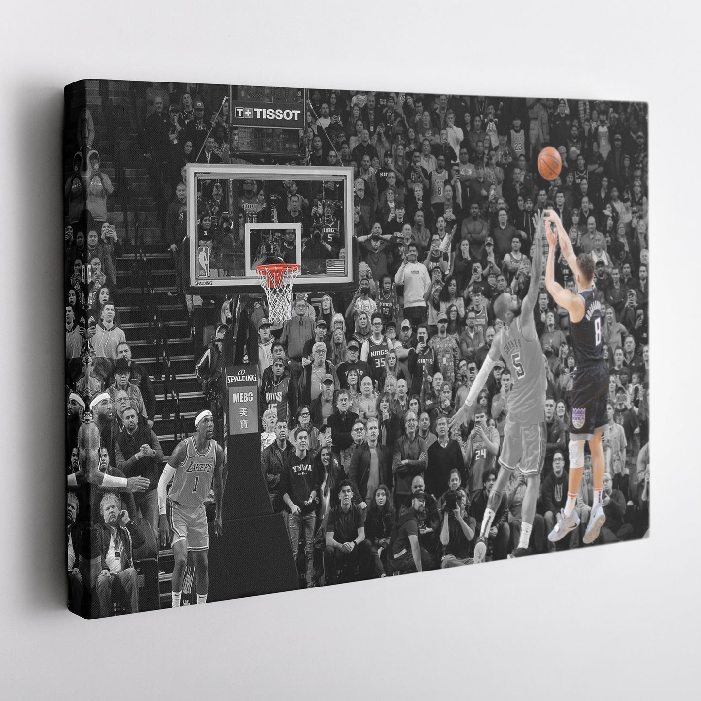 Bogdan Bogdanovic Buzzer Beater vs Lakers Canvas Wall Art Decor - NBA Highlight Art