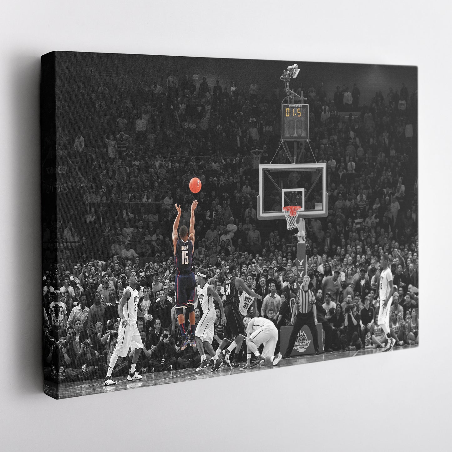 Kemba Walker Buzzer-Beater vs Pitt Canvas Wall Art Decor - NCAA Basketball Icon Art