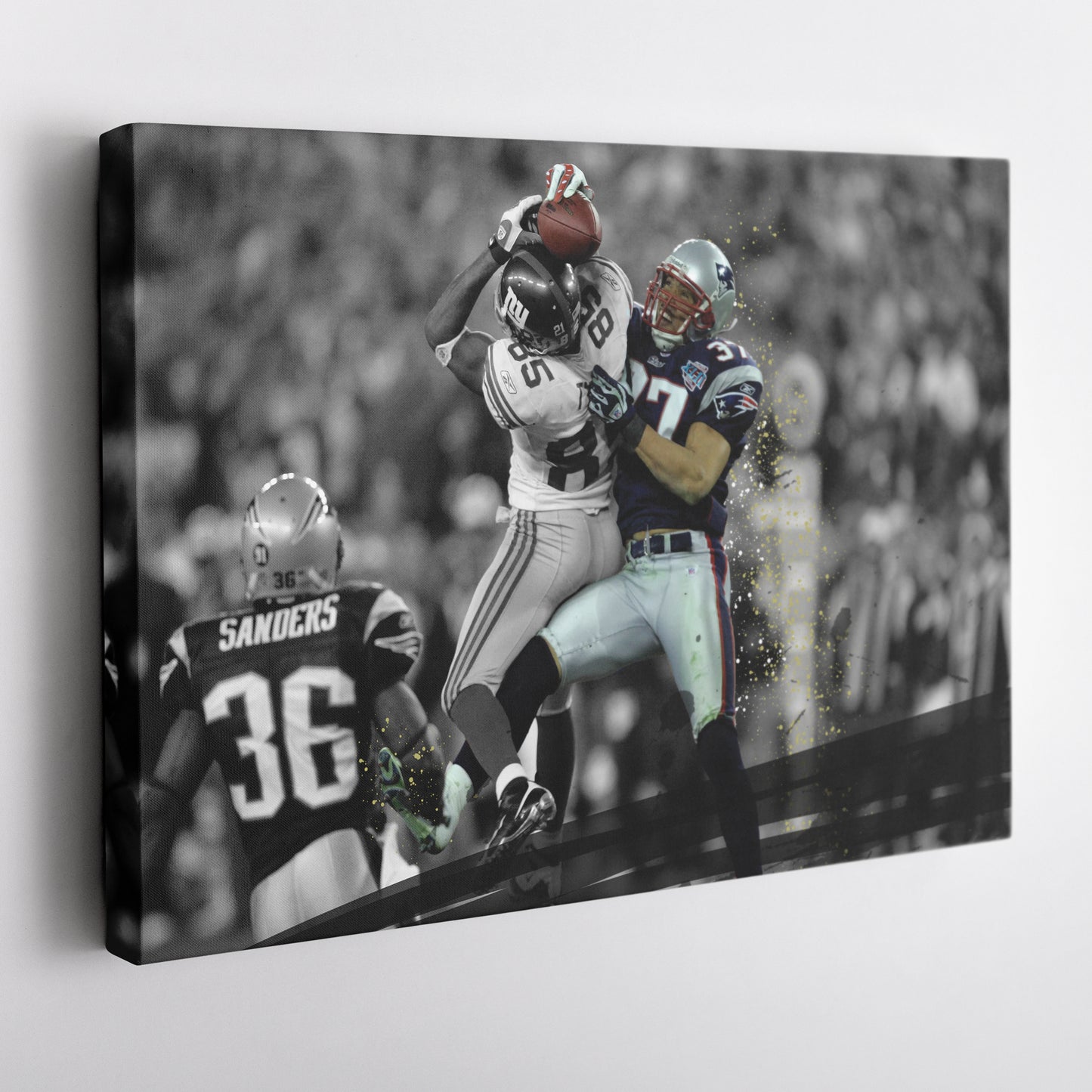 David Tyree Helmet Catch Canvas Wall Art Decor - Legendary NFL Moment Art
