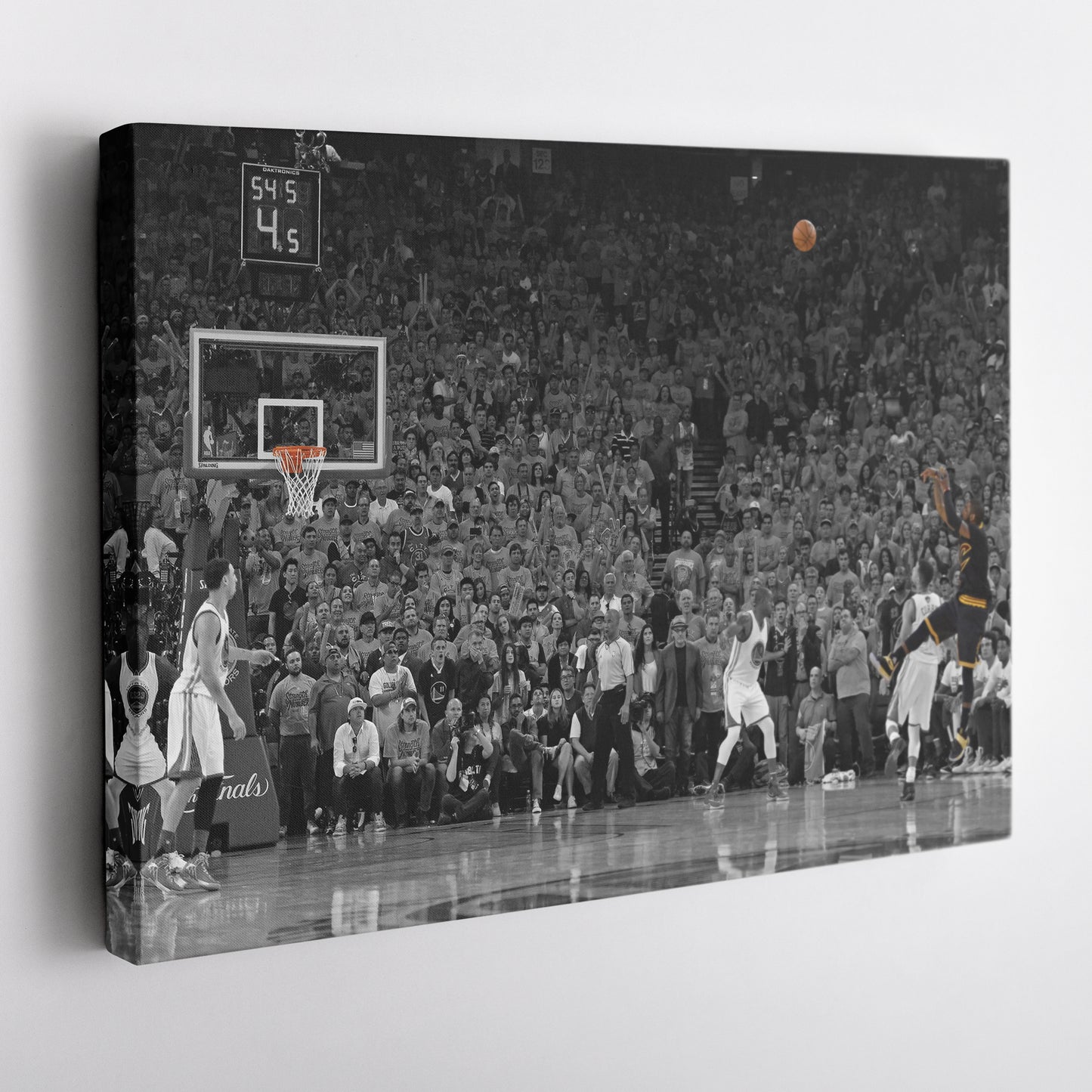 Kyrie Irving Game Winner vs Warriors Canvas Wall Art Decor - NBA Playoff Moment Art