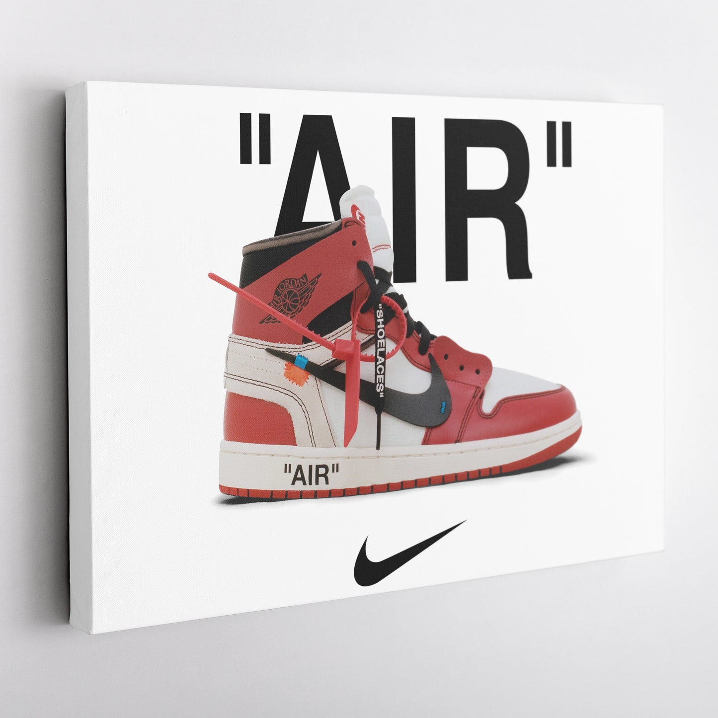 Off-White Jordan Canvas Wall Art - Sneaker Culture Home Decor Poster