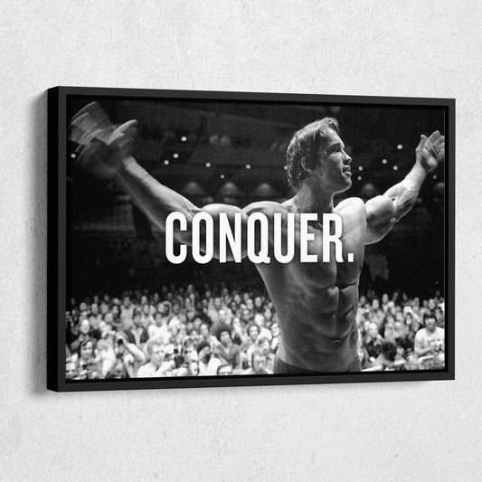 Arnold Schwarzenegger Bodybuilding Canvas Print – Wall Art for Man Cave & Home Decor