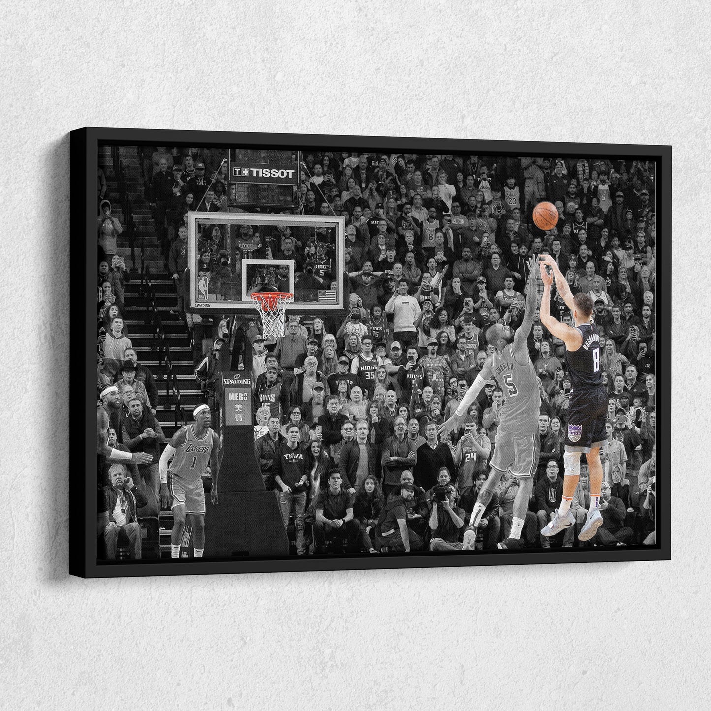 Bogdan Bogdanovic Buzzer Beater vs Lakers Canvas Wall Art Decor - NBA Highlight Art