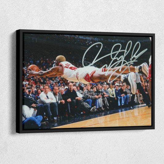Dennis Rodman Chicago Bulls Canvas Wall Art – NBA Basketball Legend Art