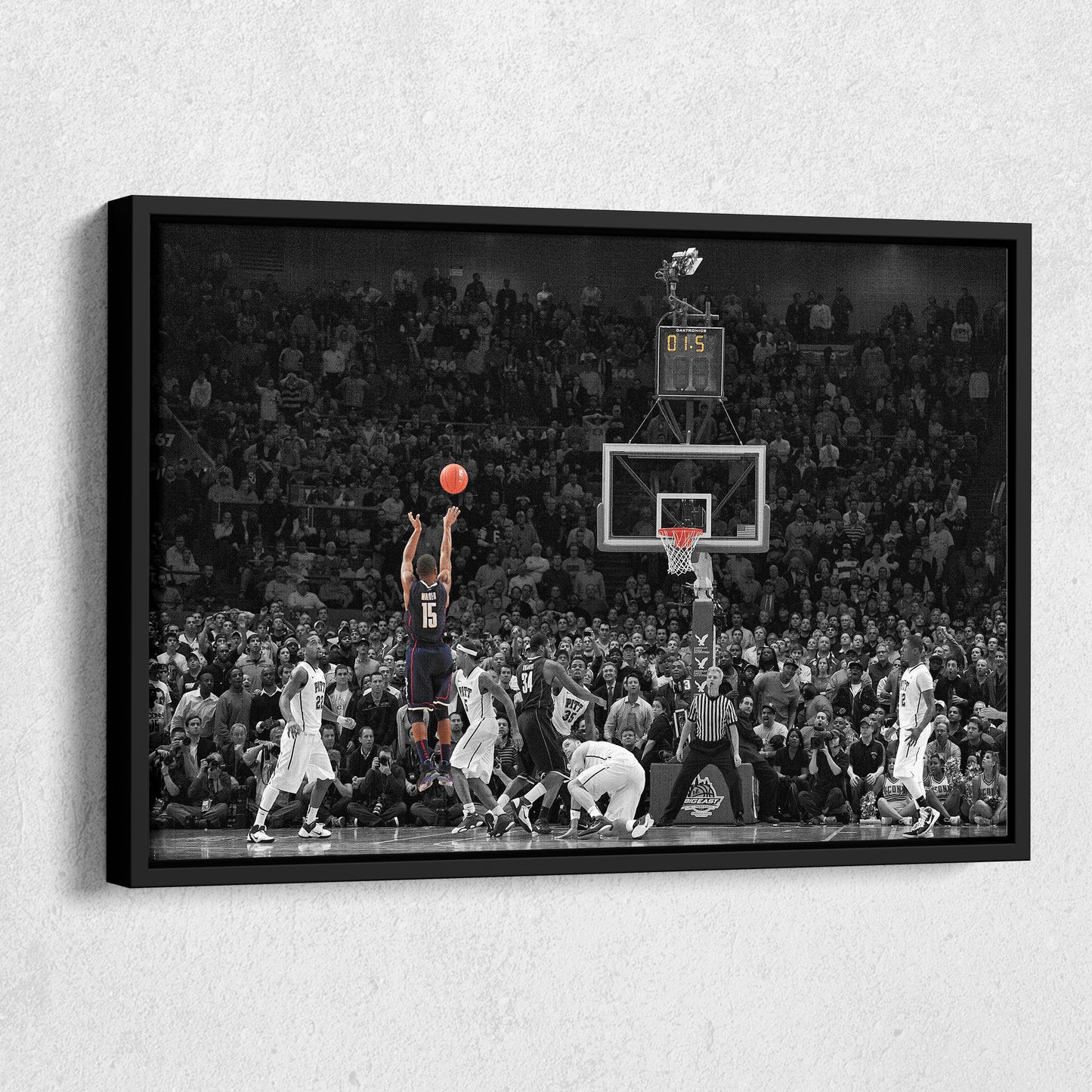 Kemba Walker Buzzer-Beater vs Pitt Canvas Wall Art Decor - NCAA Basketball Icon Art