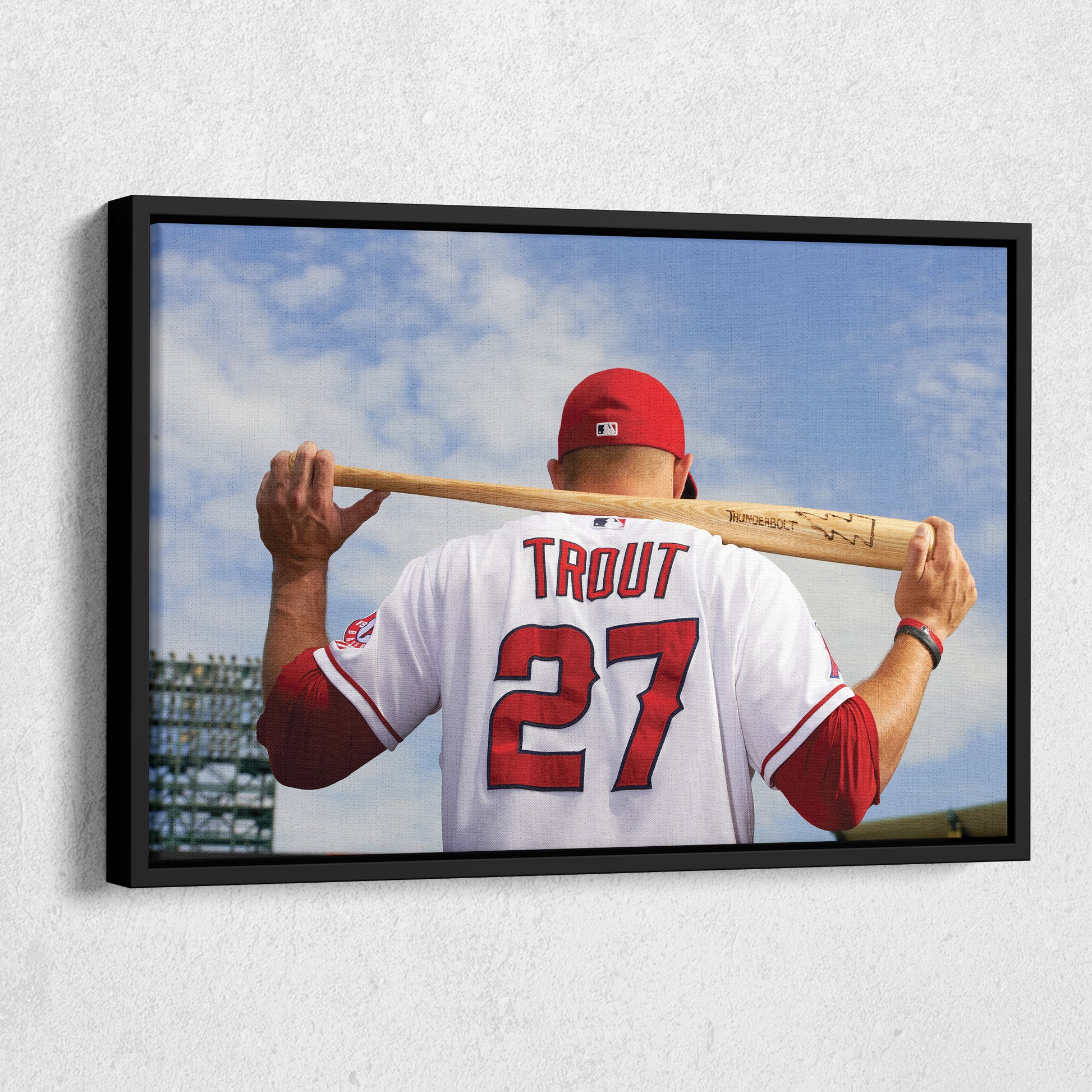 Mike Trout - Los Angeles Angels Canvas Wall Art Decor
