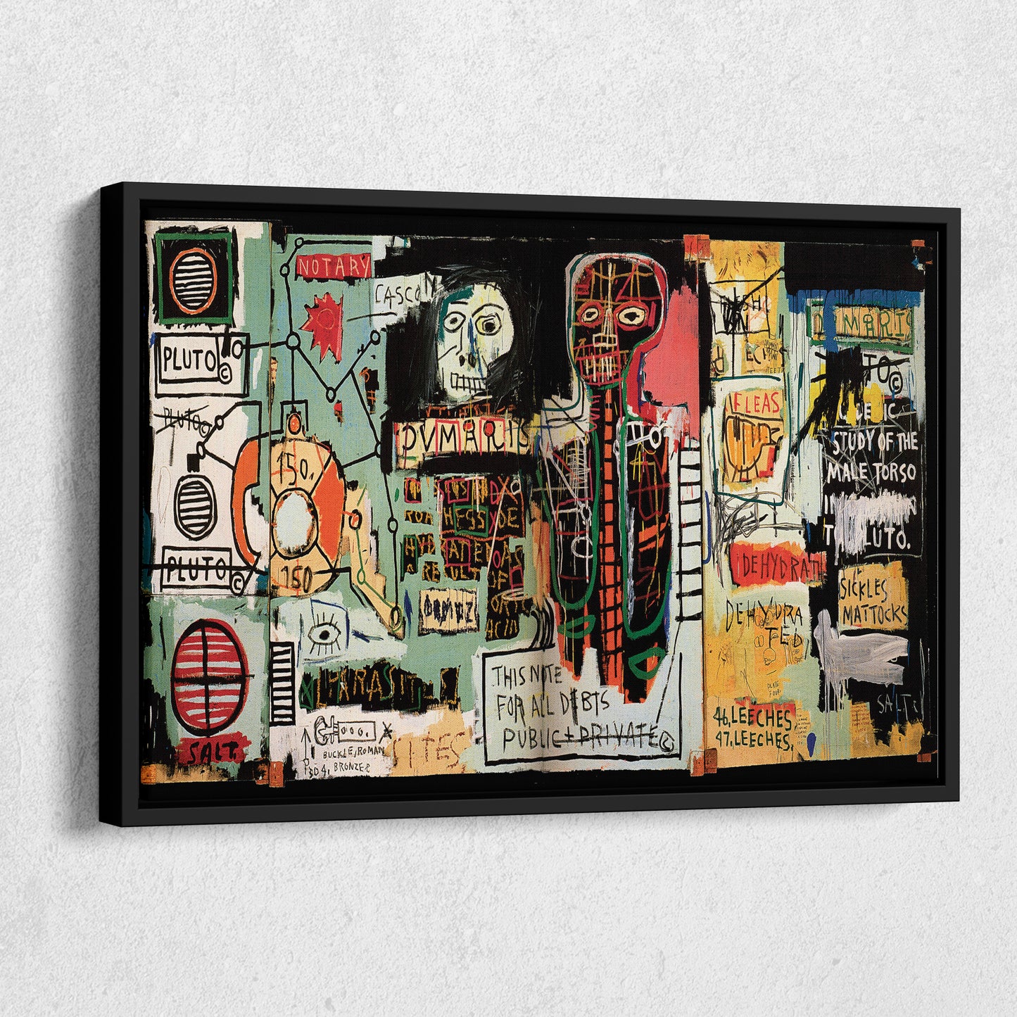 Notary by Jean-Michel Basquiat Abstract Art Canvas Wall Art – Modern Art Decor
