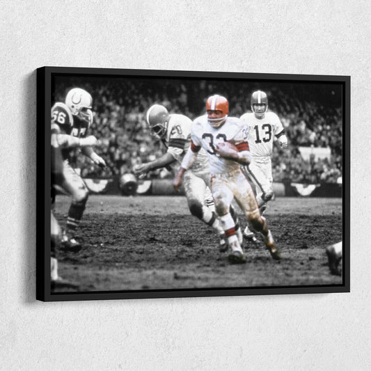1964 NFL Championship Cleveland Browns Canvas Wall Art Decor - Legendary Sports Poster