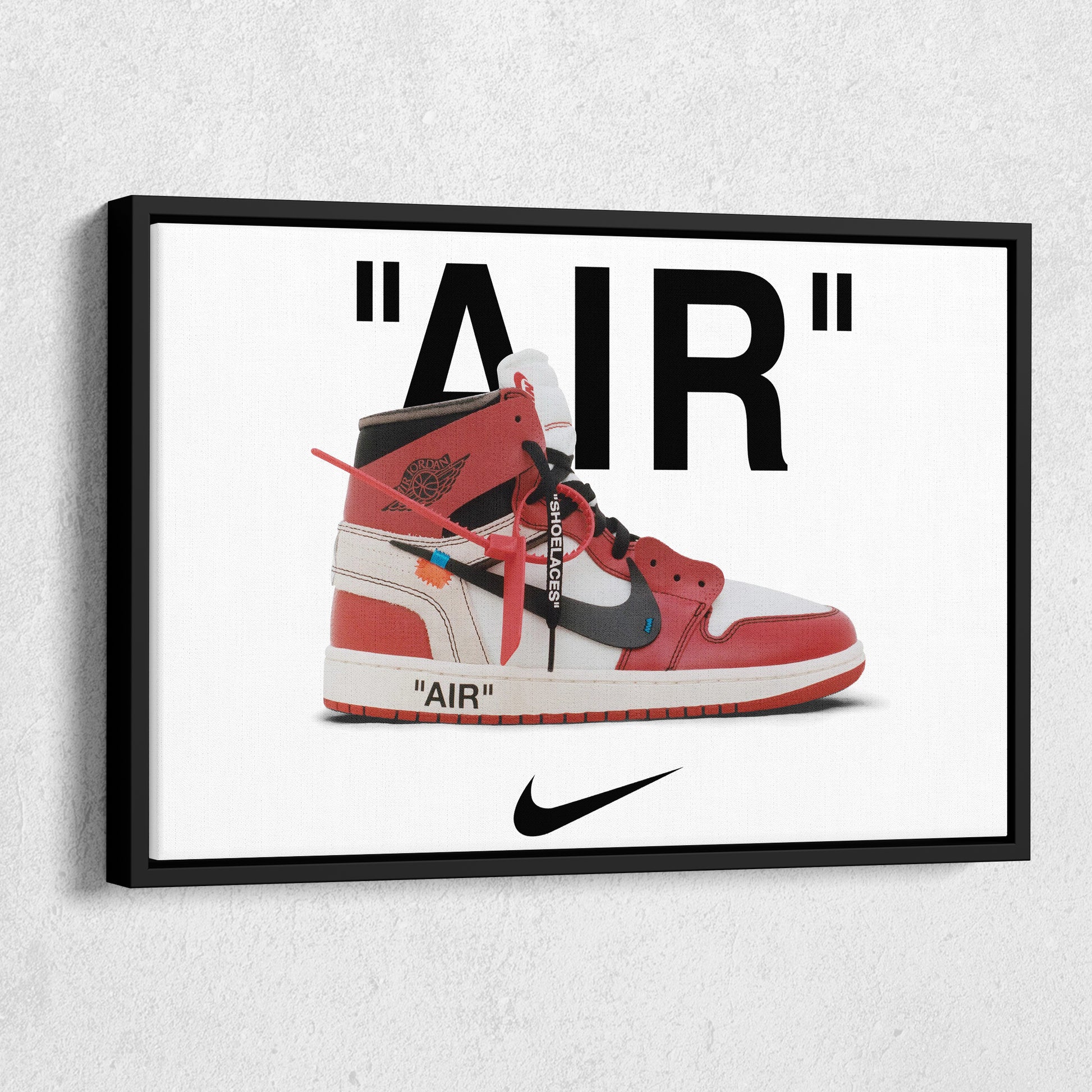 Off-White Jordan Canvas Wall Art - Sneaker Culture Home Decor Poster