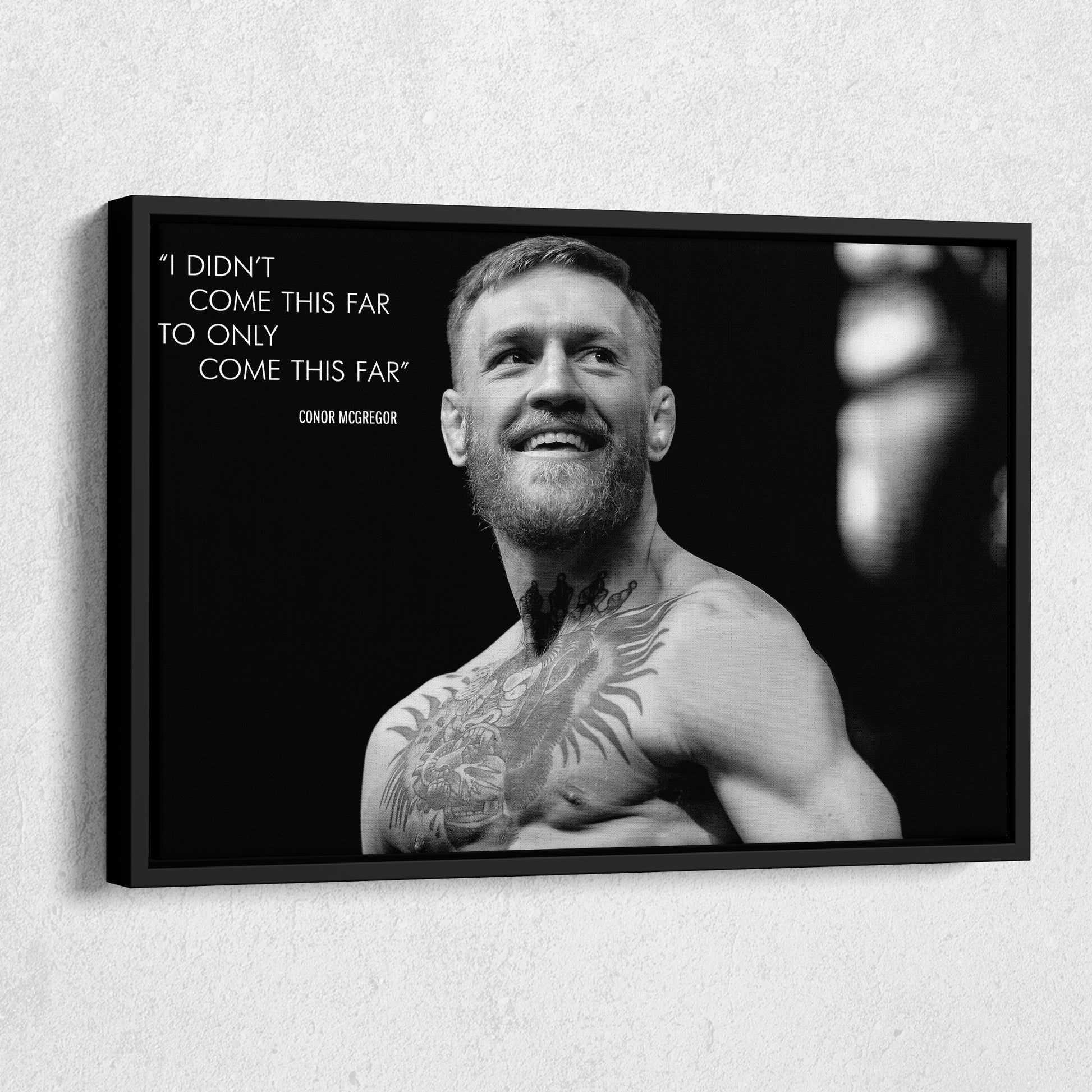 Conor McGregor Quote Canvas Wall Art – Inspirational MMA Print for Home