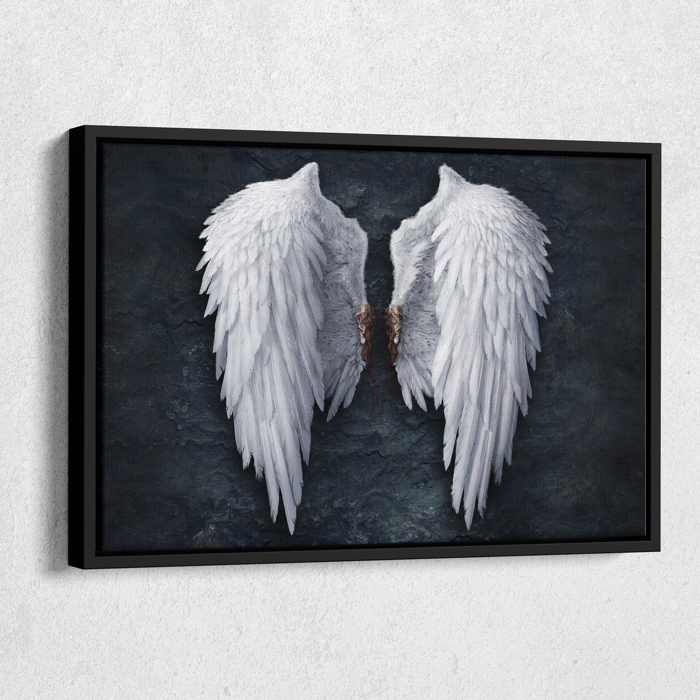 Banksy Angel White Wings Canvas Wall Art – Iconic Urban Art Print